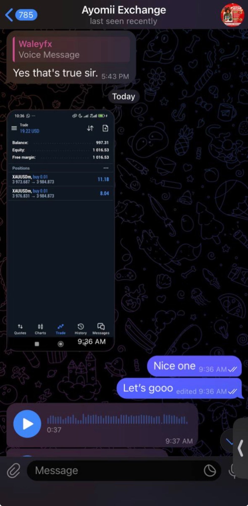 Student result screenshot